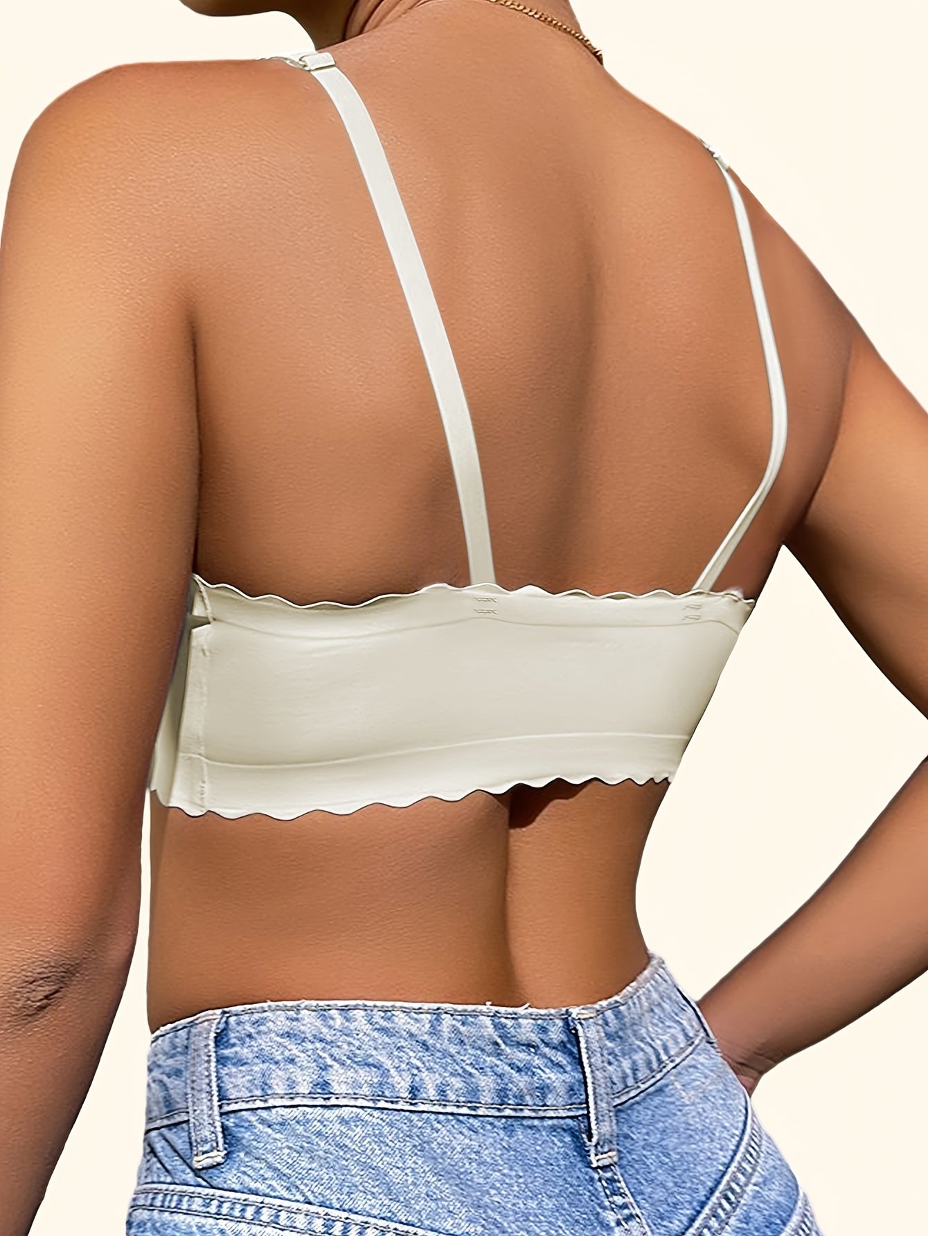 Women's Padded Underwire Lace Lingerie Bra with Adjustable Straps