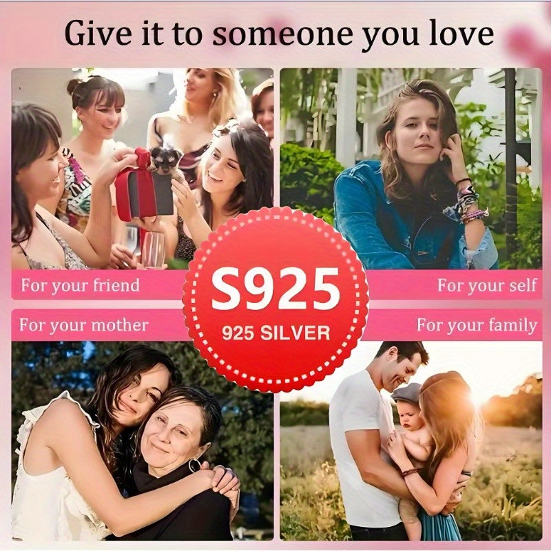 Pendientes de plata 925 con incrustación de zirconio sintético, joyería retro elegante para uso diario o de fiesta