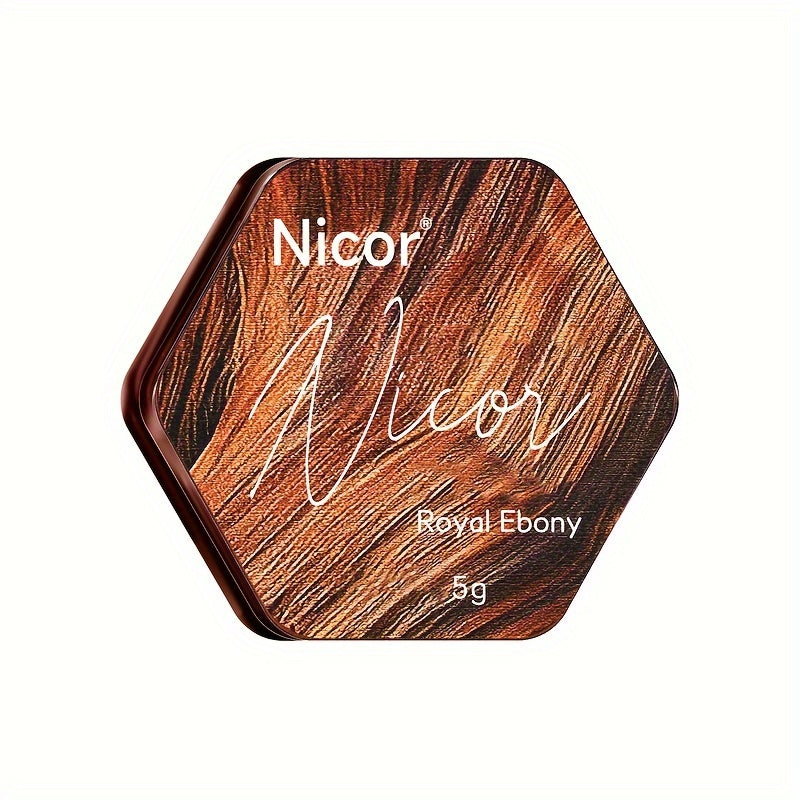 Men's Solid Perfume Stick with Long-Lasting Herbal Woody Fragrance and Moisturizing Squalane