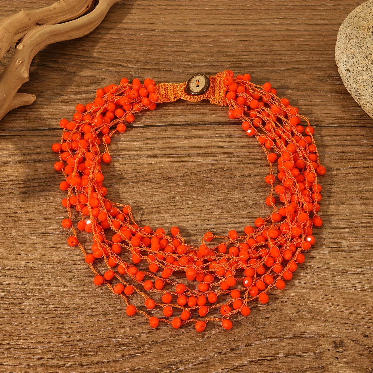 Collar de múltiples capas boho-chic para mujer, accesorio de vacaciones con estilo