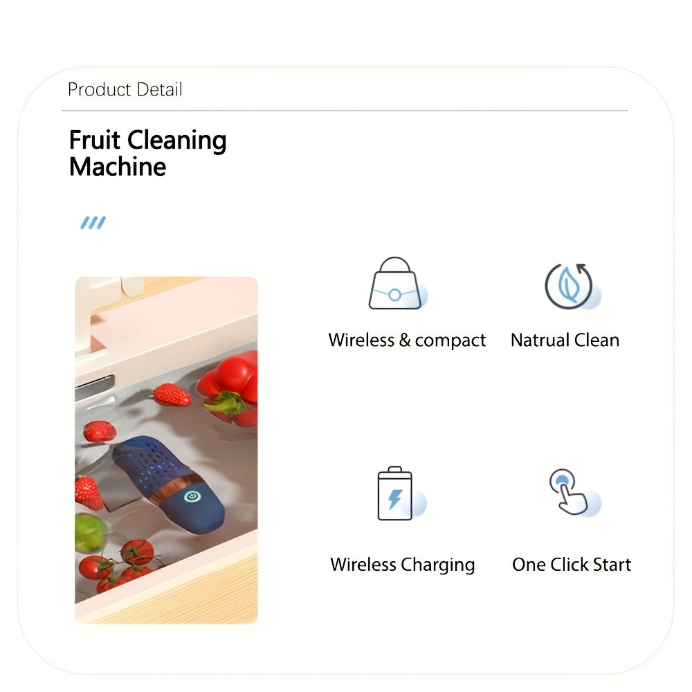 USB Rechargeable Fruit and Vegetable Washer with 2400mAh Battery