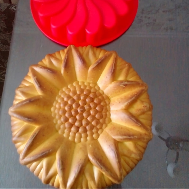 10 Inch Large Flower Silicone Mold for Sunflower Cake Baking Tool Heat Resistant