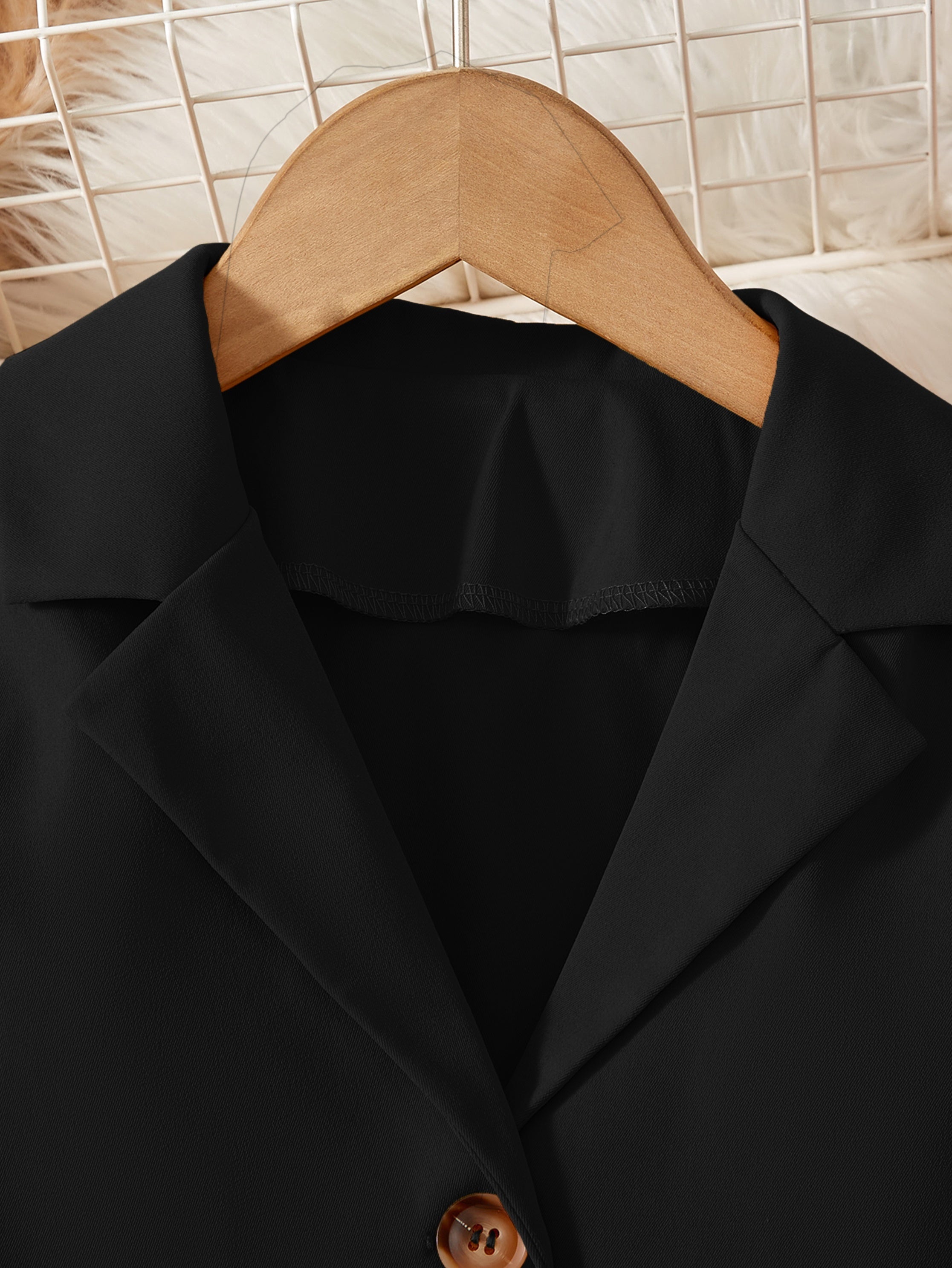 Набор одежды для девочек с пиджаком-блейзером с длинным рукавом, майкой и полосатым комбинезоном для осени и зимы