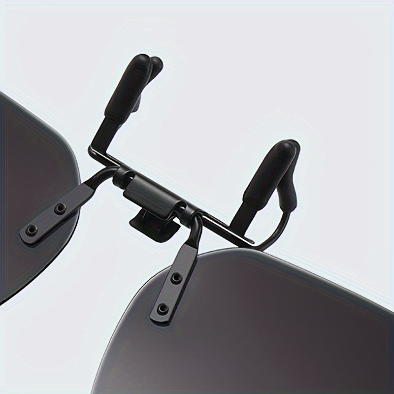 Set of 4 Polarized Clip-On Glasses for Men and Women Anti-Glare Flip-Up Fashion
