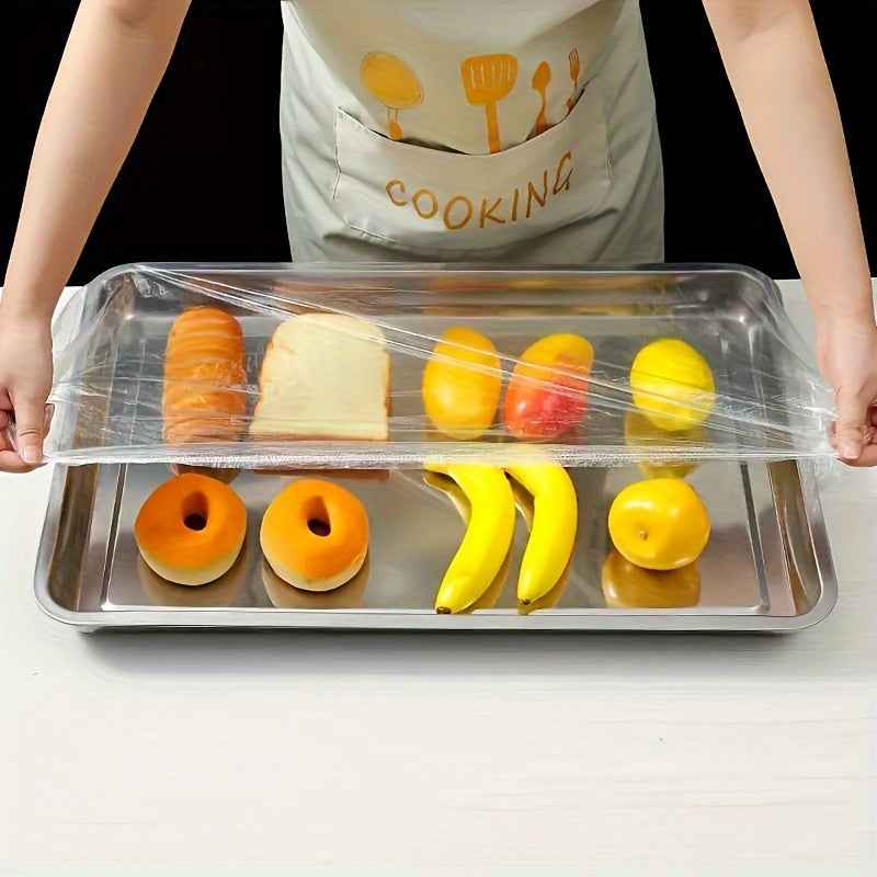 Plastic Food Cover Sheets for Trays Up to 70.1 cm Non-Contact Food Storage Wraps