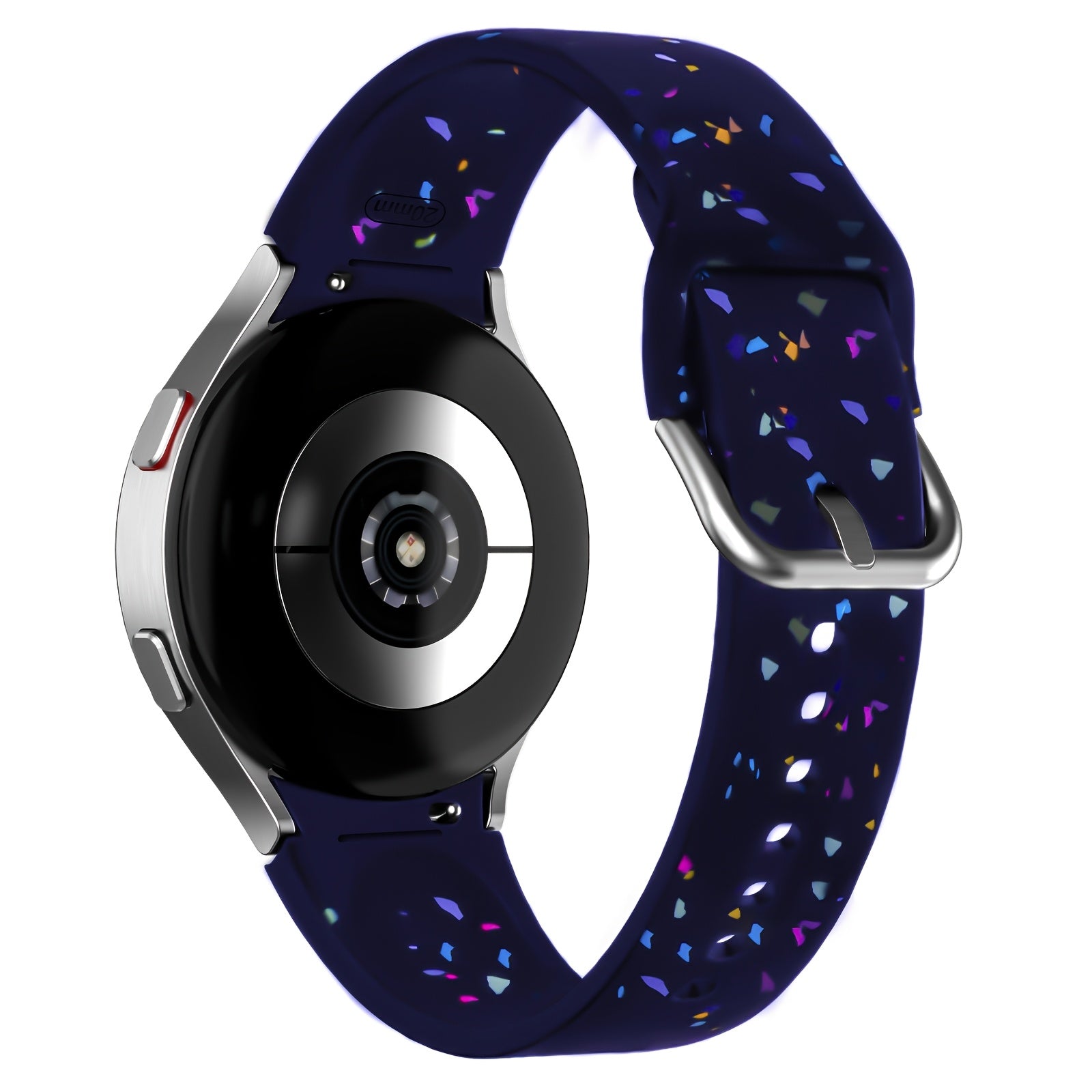 Samsung Galaxy Watch 4/5/6 uchun rang-barang silikon bilaguzuk, sozlanadigan kamar, erkaklar va ayollar uchun