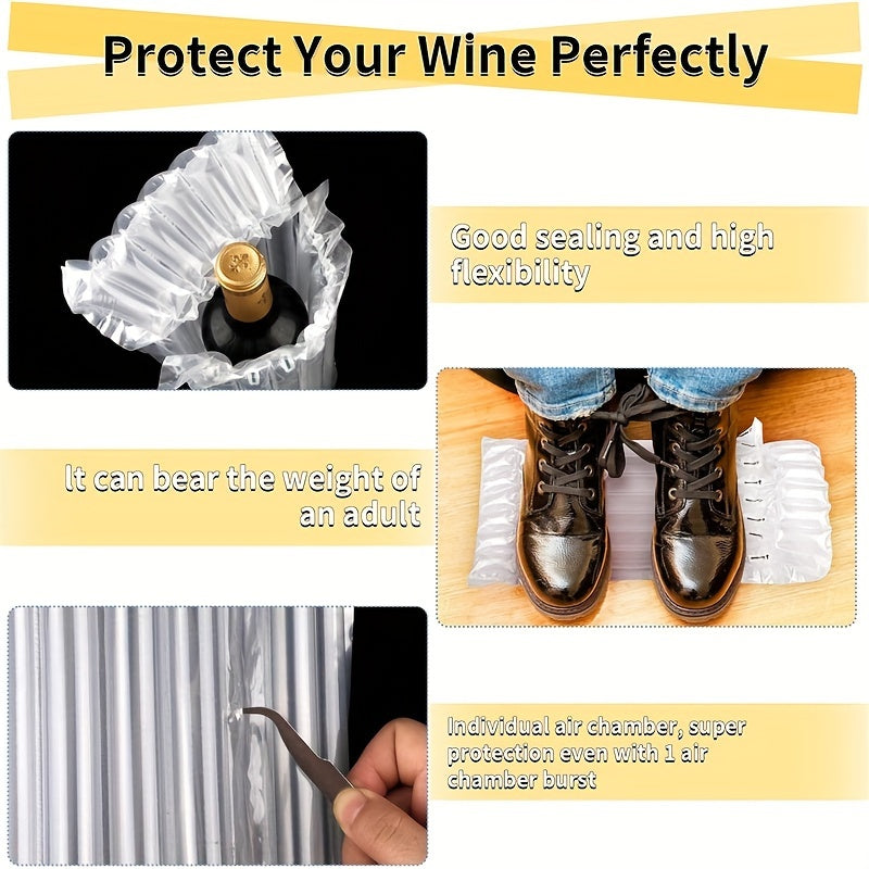 Inflatable Wine Bottle Protector Bags for Air Travel 5/10 Pack