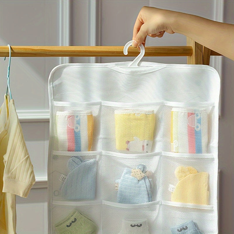 18-Pocket Over-the-Door Organizer Space-Saving Storage for Nursery and Kids Room