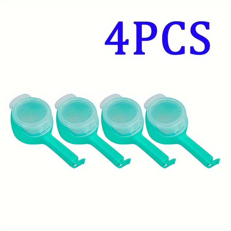 1, 2, 3, 4 yoki 5 ta ko'p maqsadli plastik oziq-ovqat sumkasi muhrlash kliplari, turli ranglarda, don saqlash uchun namlikdan himoyalovchi tarqatish nozzle bilan