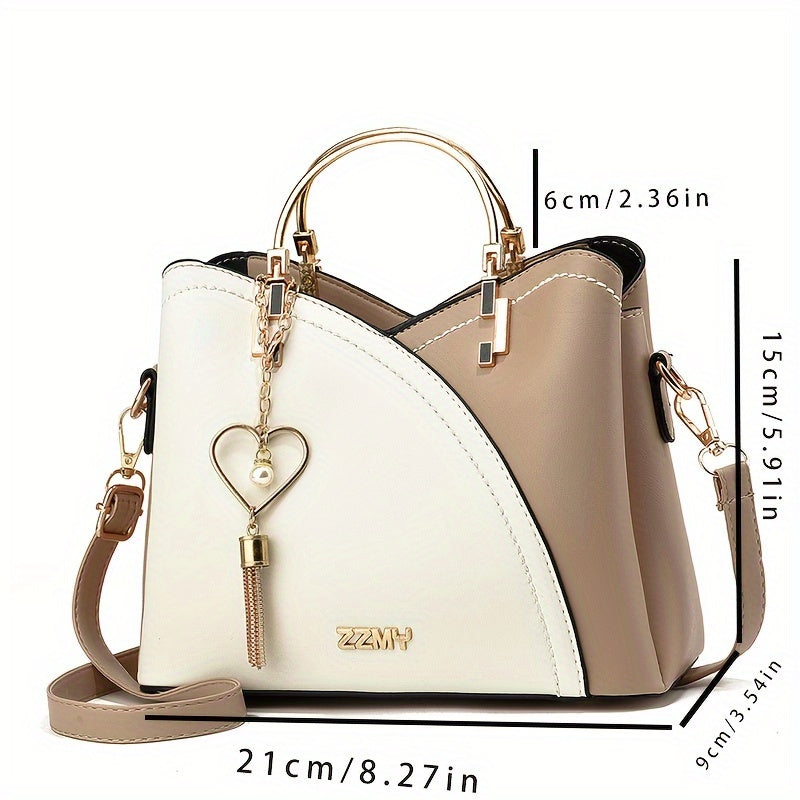 Onalar kuni sovg'asi: zamonaviy onalar uchun qarama-qarshi ranglarda uslubiy kichik yelka sumkasi, Pasxa uchun mukammal.