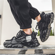 Men's All-Season Sneakers Breathable Non-Slip Thick Sole for Running Training Casual