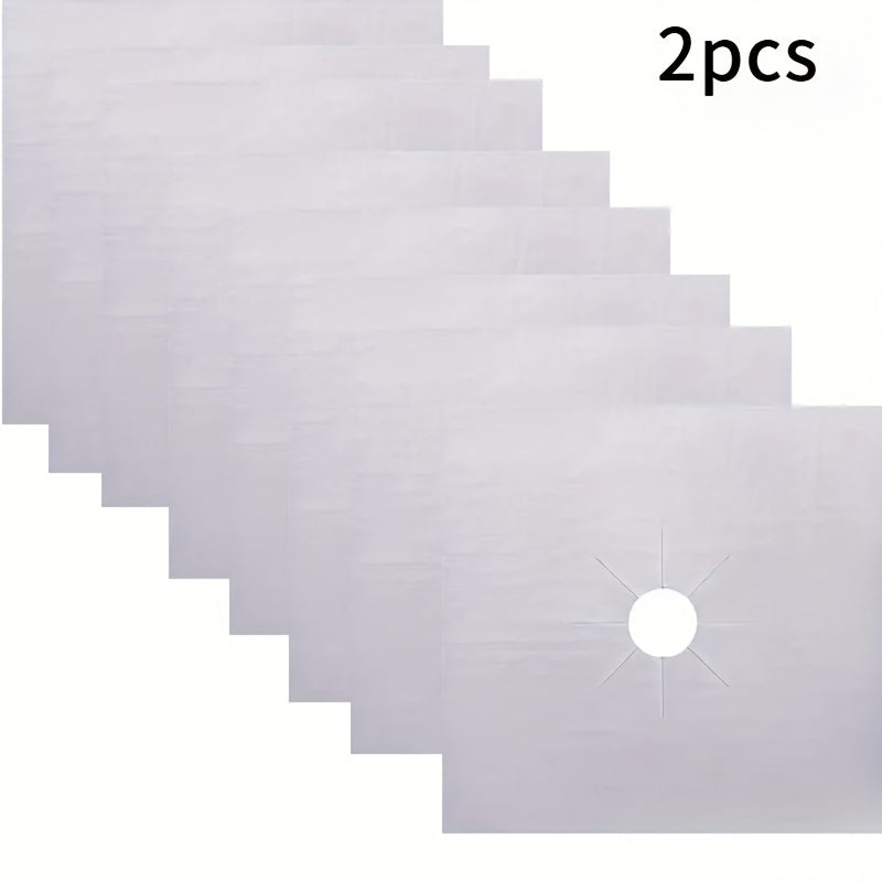 Stovetop Burner Covers Set Black 4/8 Pieces Non-Stick Gas Stove Protectors