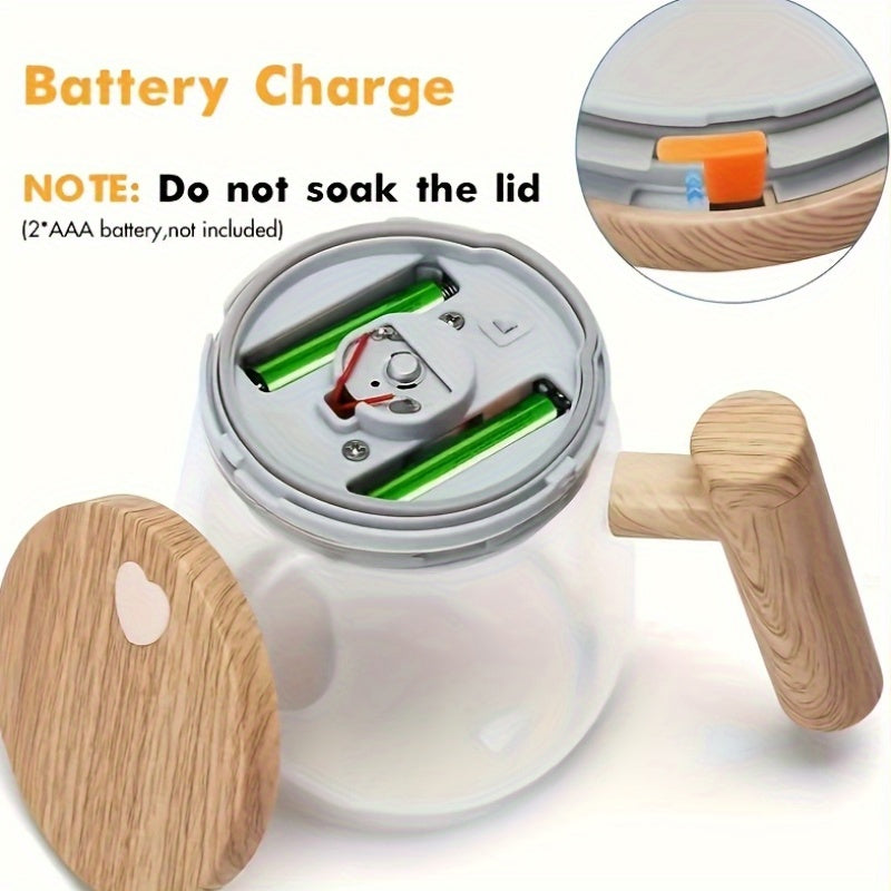Electric Self Stirring Mug 400ML Borosilicate Glass Coffee Mixer with Motor