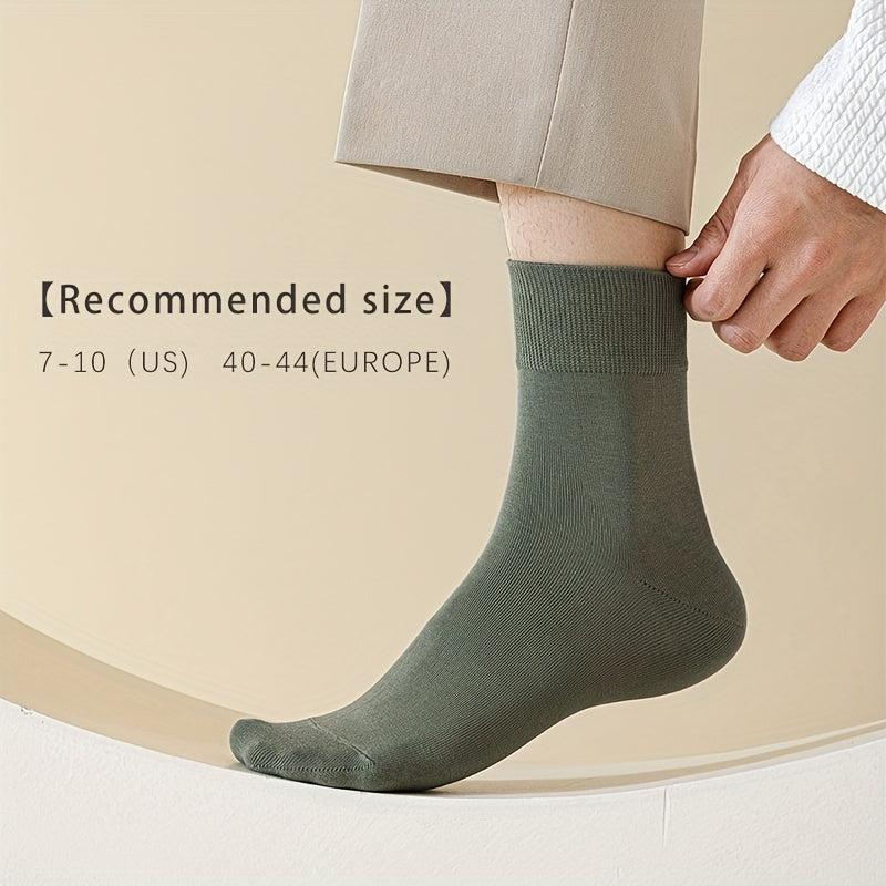 Calcetines de algodón sólidos para hombre, 6 pares, transpirables, absorbentes del sudor, para todas las estaciones