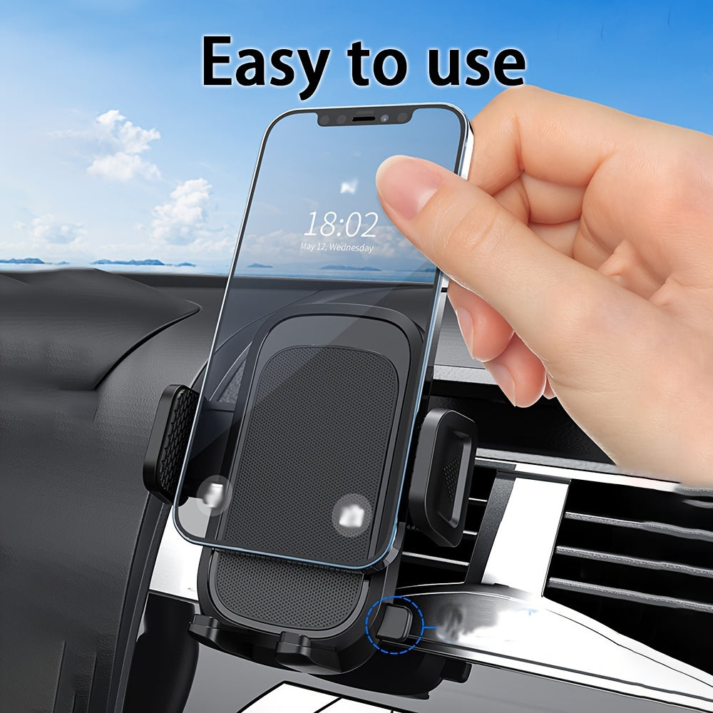 Car Phone Holder Fixing Clip for Center Control Black