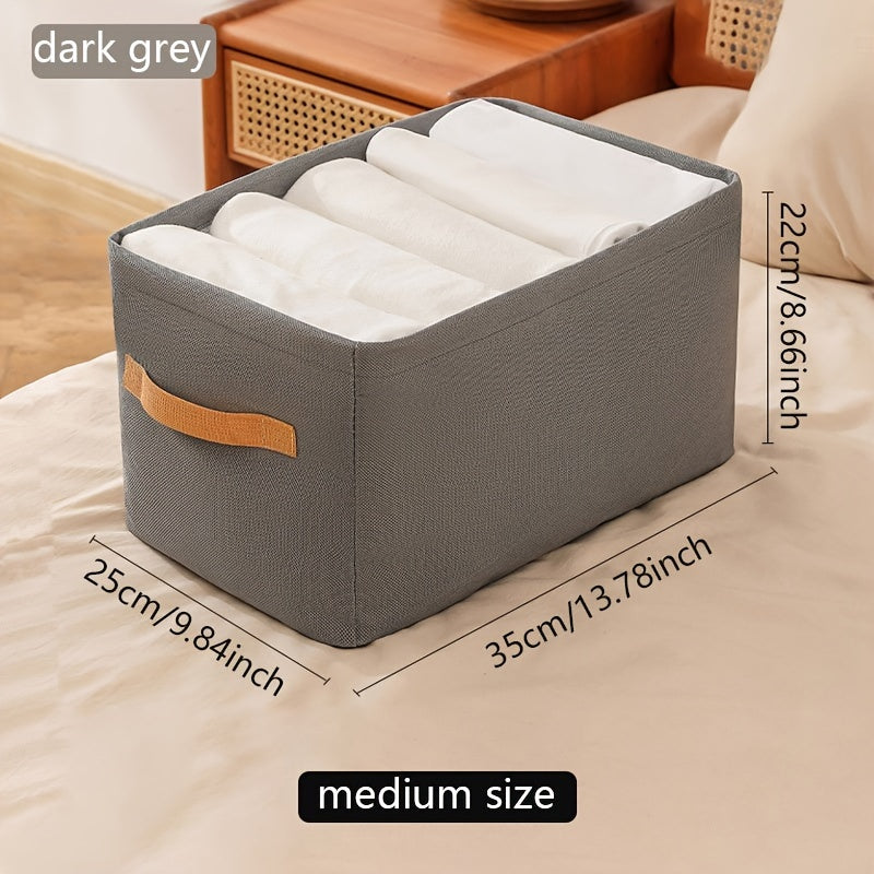 Clothes Storage Organizer with Handles Portable Wardrobe Closet Box