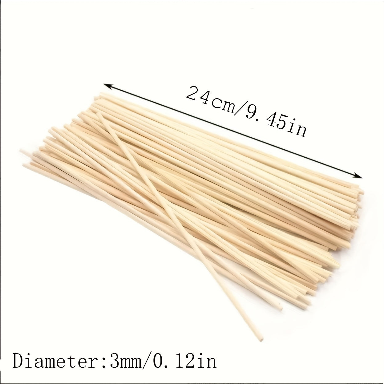 50 Pieces Natural Rattan Reed Diffuser Sticks Long-Lasting Aroma Refills for Spa and Fragrance