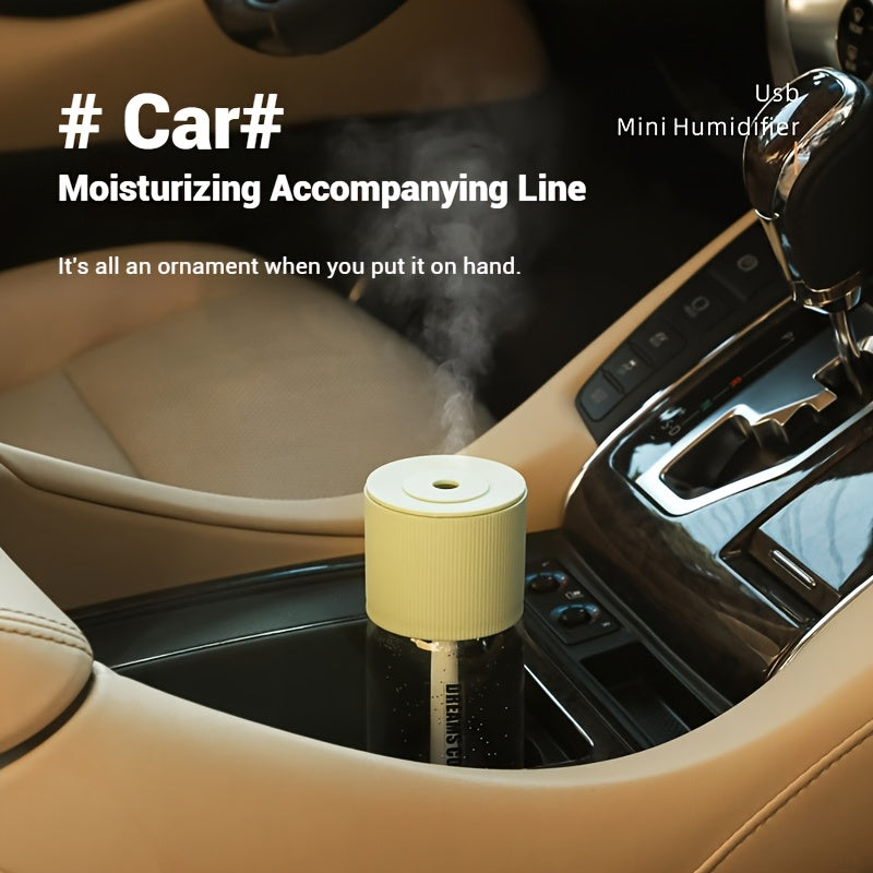 Portable USB Humidifier with Aromatherapy, Quiet, Large Mist, Auto Shut-Off