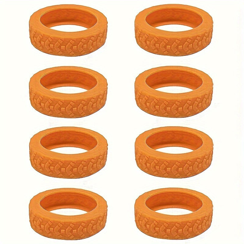 Thickened Luggage Wheel Protector Set for Trailer Suitcase Noise Reduction Red Black Beige