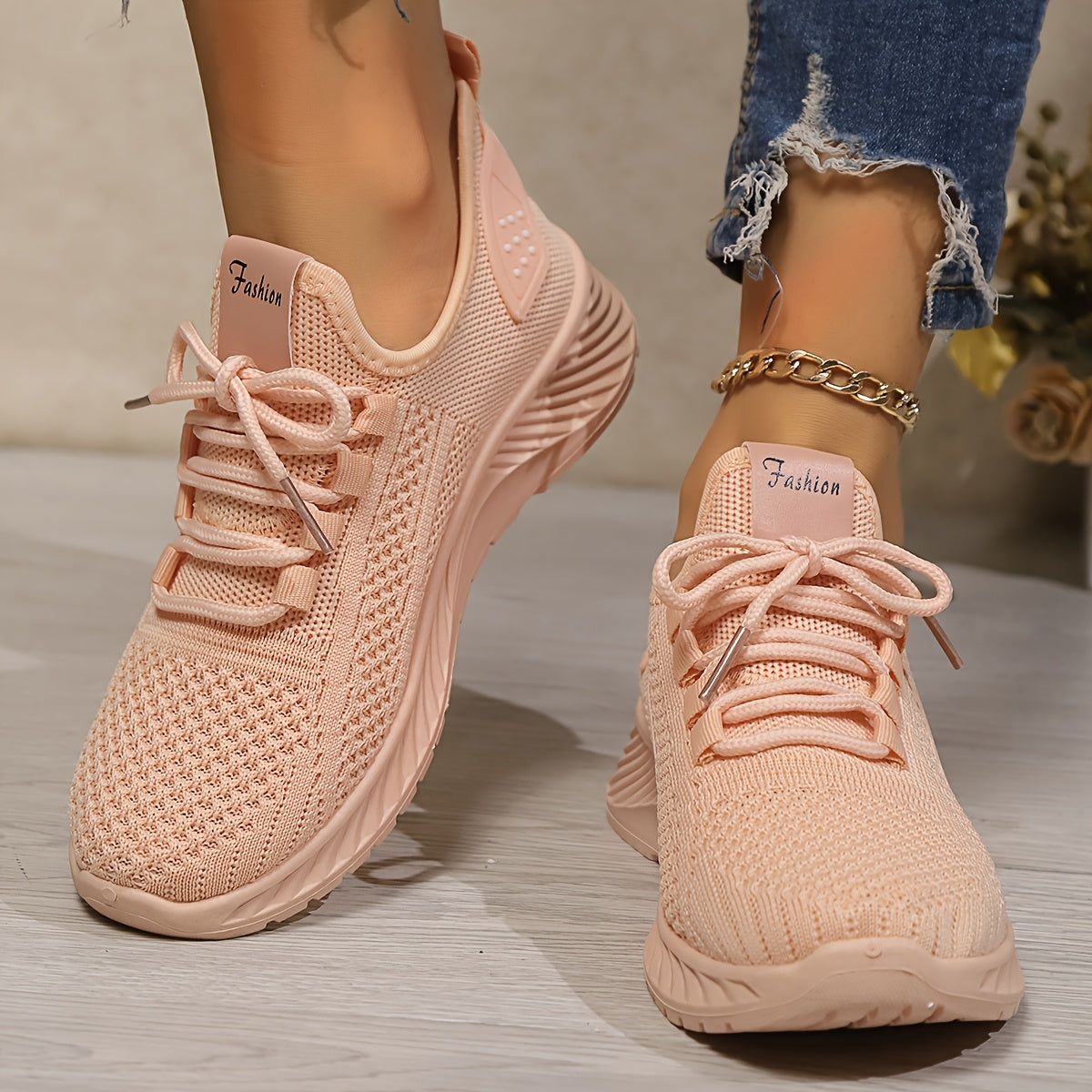 Women's Breathable Mesh Sneakers Casual Slip-Resistant Light Athletic Shoes