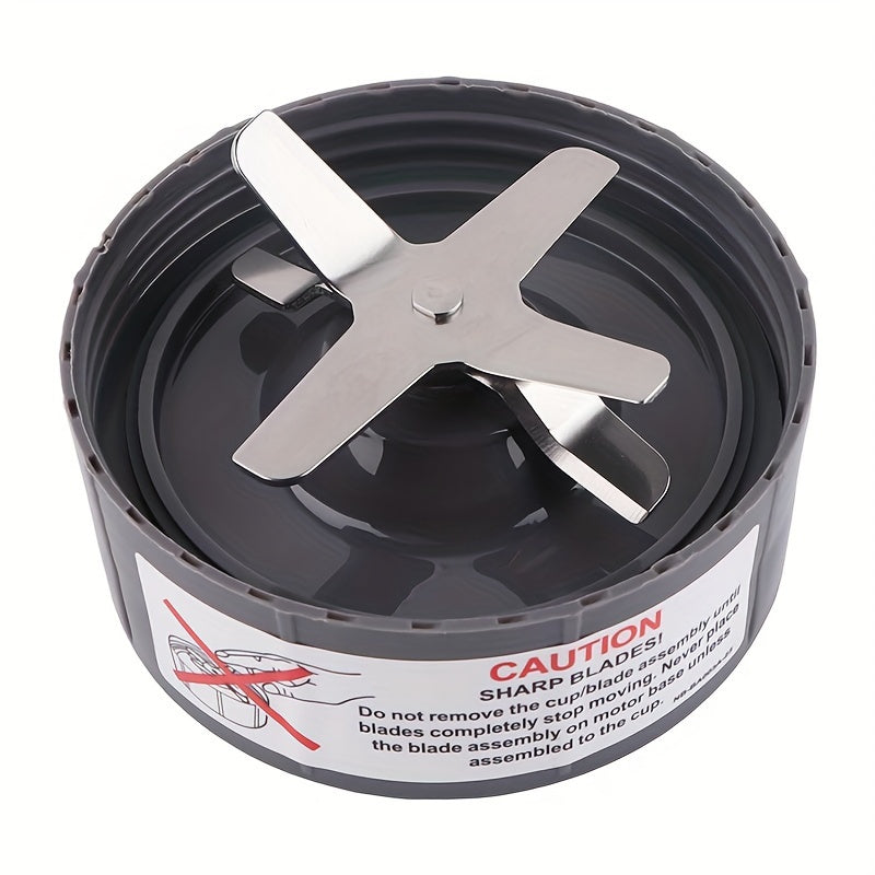 NutriBullet 600W/900W Pro uchun zanglamaydigan po'latdan yasalgan ekstraktor pichog'i - silikon kauchuk muhrlar va O-ringlar bilan mos keladi - blender uchun oziq-ovqat xavfsizligi bo'yicha almashtirish qismi