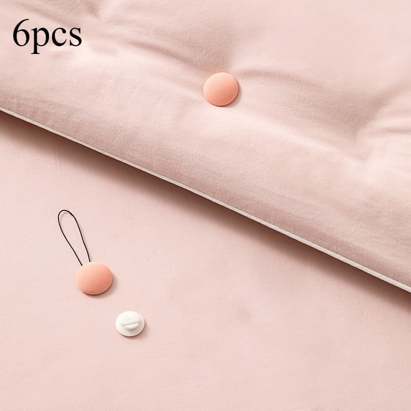 Set of 6 Skin-Friendly Invisible Quilt Clips Bedding Fasteners for Duvets and Comforters