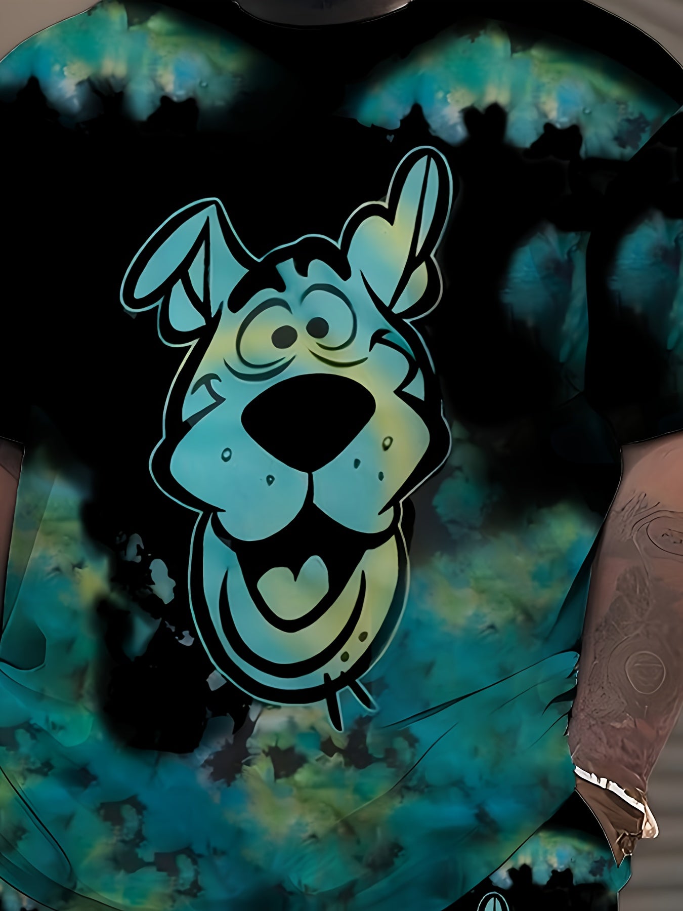 Men's Anime Print T-Shirt and Shorts Set Casual Street Style Plus Size