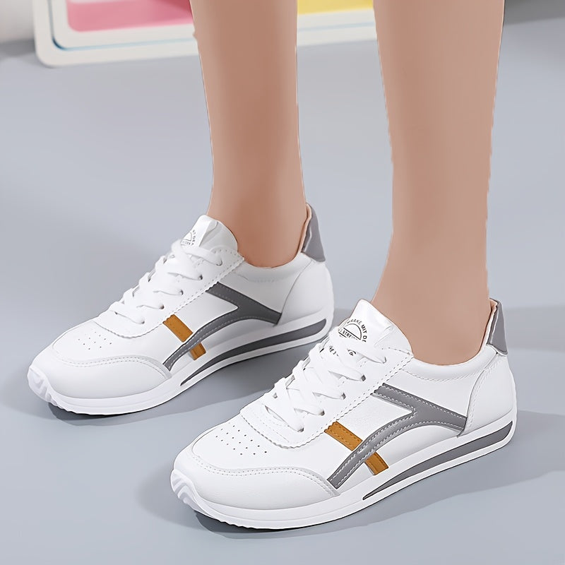 Женские кроссовки Mesh Colorblock, на шнуровке, износостойкие противоскользящие тренировочные обувь