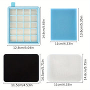 1 HEPA Filtrni Philips Power Pro Active va Compact Changyutgichlar uchun almashtirish - Yengil ko'k to'r dizayni, FC8058/01 va boshqa modellarga mos keladi, Polyester tolasi bilan havo sifatini yaxshilaydi