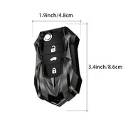 Cubierta protectora para llave de coche, funda para llavero de coche de 3 botones, universal, negro