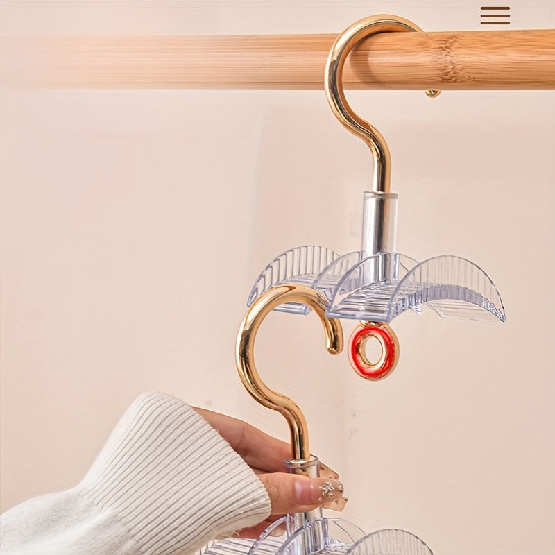 Acrylic Purse Hanger Swivels 360 Degrees Versatile Organizer for Bags Ties Scarves