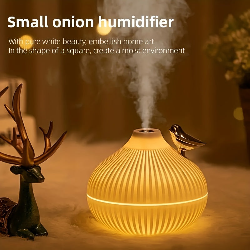 Qush shaklidagi ultratovushli namlantiruvchi 300mL shovqinsiz aroma diffuser USB bilan quvvatlanadi uy ofis uchun