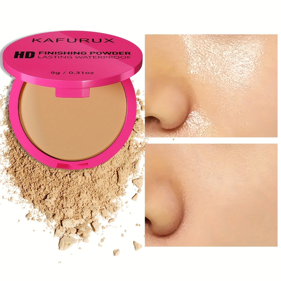 Pressed Powder Foundation Waterproof Matte Full Coverage for Light to Medium Skin