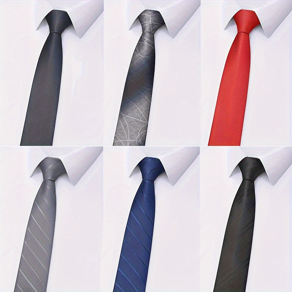 Мужской черный жаккардовый галстук-метр 8 см, официальный деловой подарок для женщин