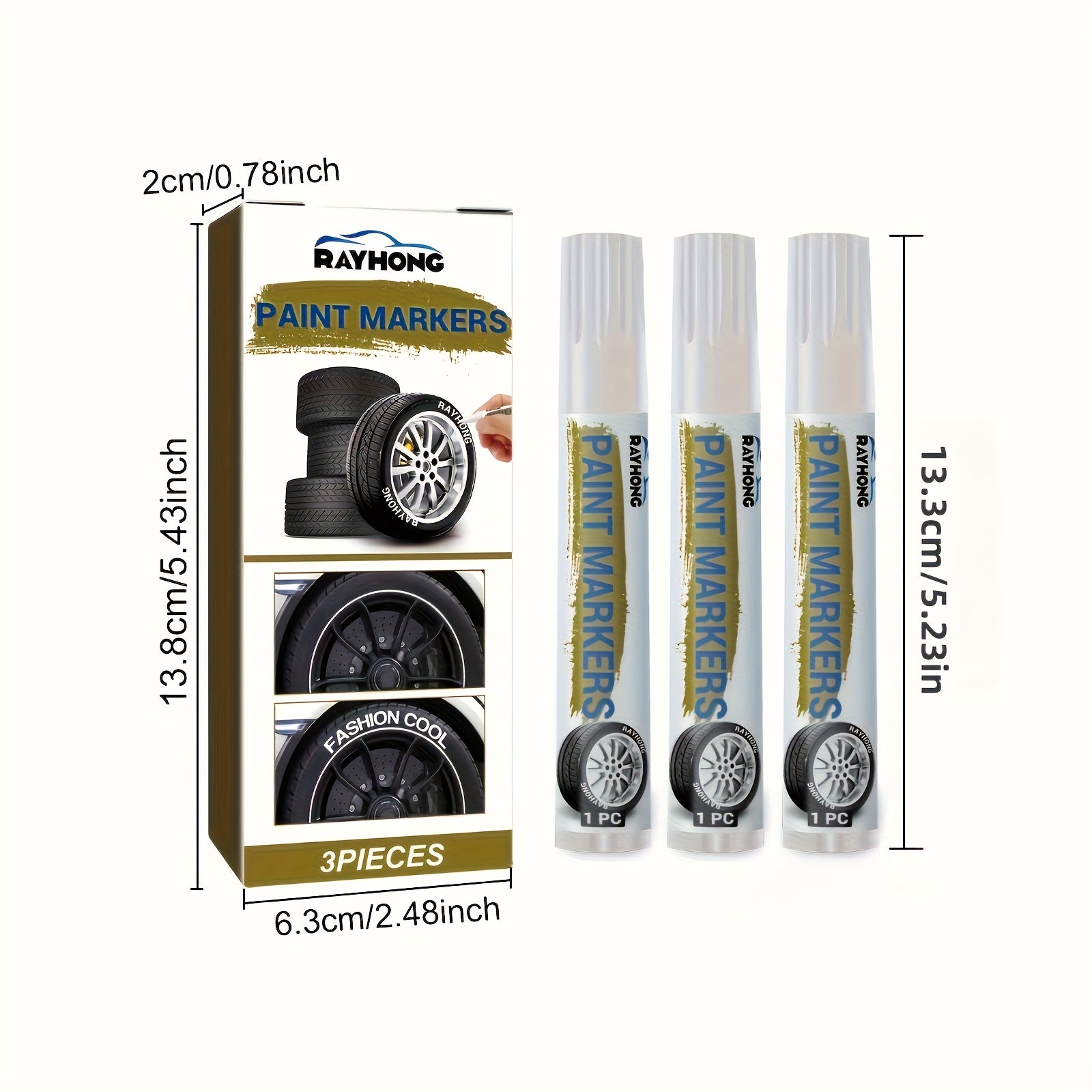 Waterproof Tire Marker Pen - Fast Drying, Non-Smudging for Car Tires