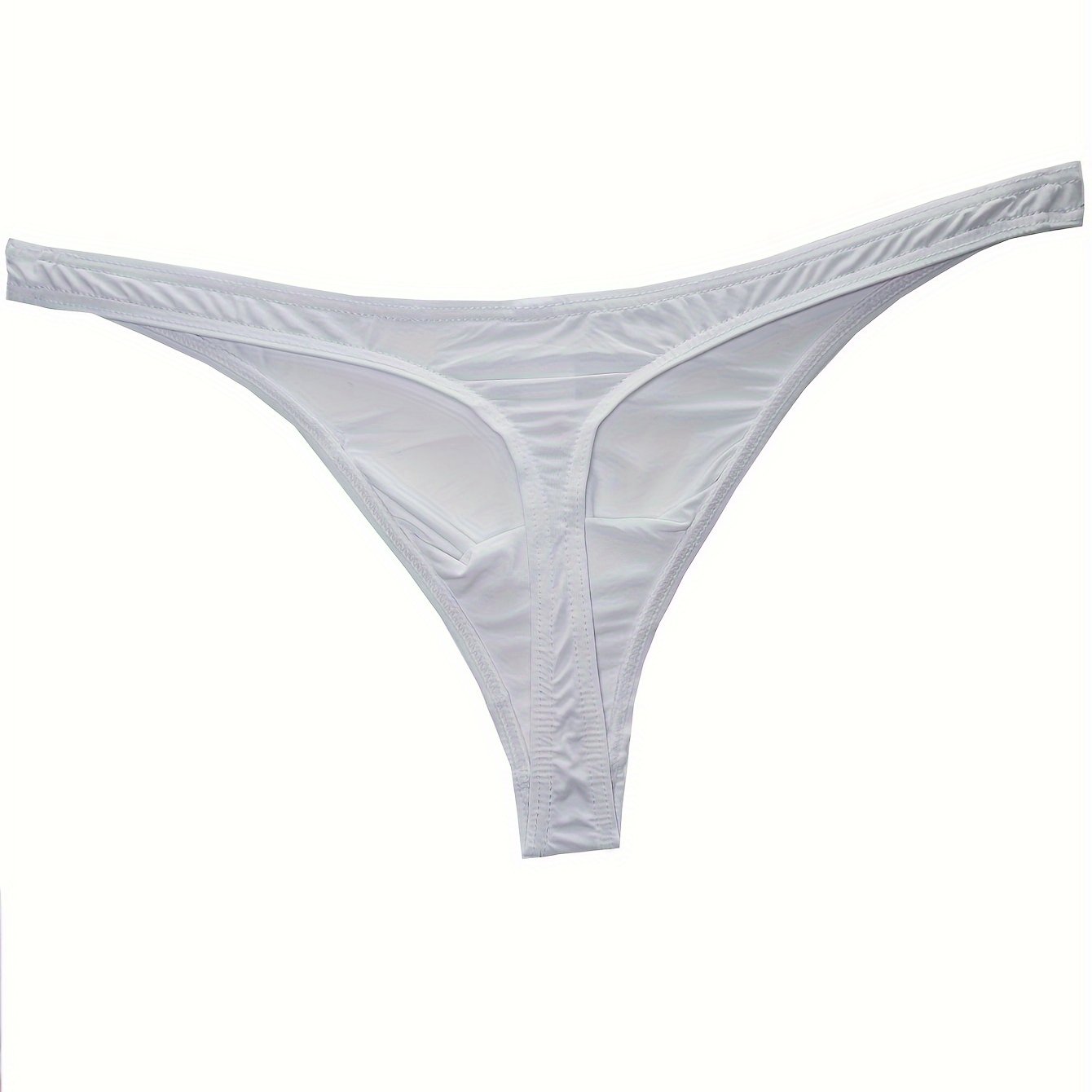 Men's Ultra-Thin Low Waist Ice Silk Underwear for Summer Sports and Casual