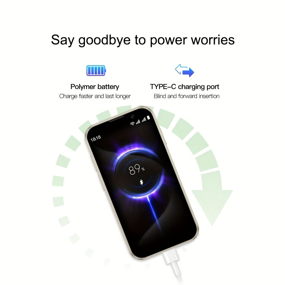 Мини смартфон 3.0 дюйма 2ГБ ОЗУ 16ГБ ПЗУ Dual SIM Распознавание лица Android 9.0
