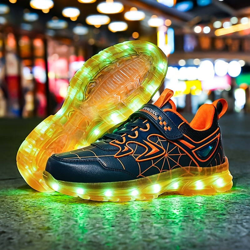 Children's LED Light-Up Shoes for Boys and Girls All-Season Breathable Durable