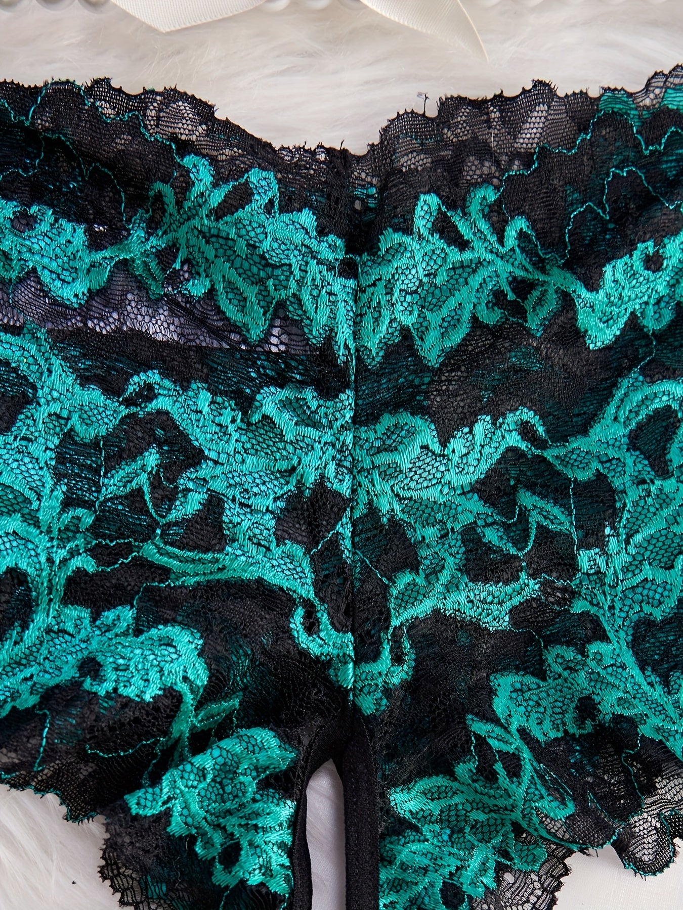 Chic Ikki Rangli Dantelli Ichki Kiyimlar - Jozibador, O'rta Balandlikda, Yarim Shaffof, Cho'ziluvchan, Yaqqol Muntazam Vaqtlar Uchun Ideal