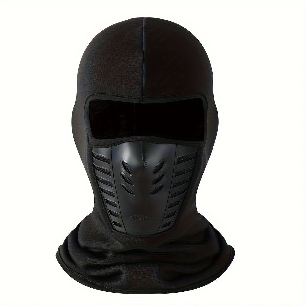 Kattalar uchun Spandex mototsikl yuz maskasi nafas oladigan to'qilgan mato, barcha mavsumlar uchun balaklava