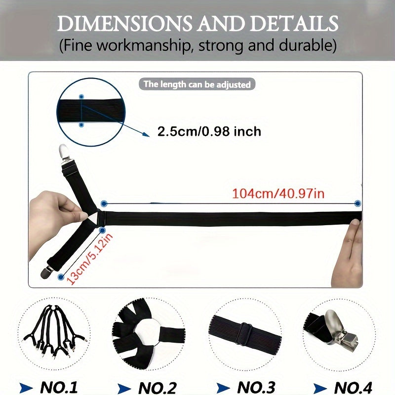Pinzas ajustables para sábanas con 12 sujetadores antideslizantes para fijar la funda de colchón y la manta