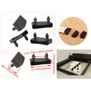 Black Plastic Bed Board Brackets 50mm Size Pack of 50