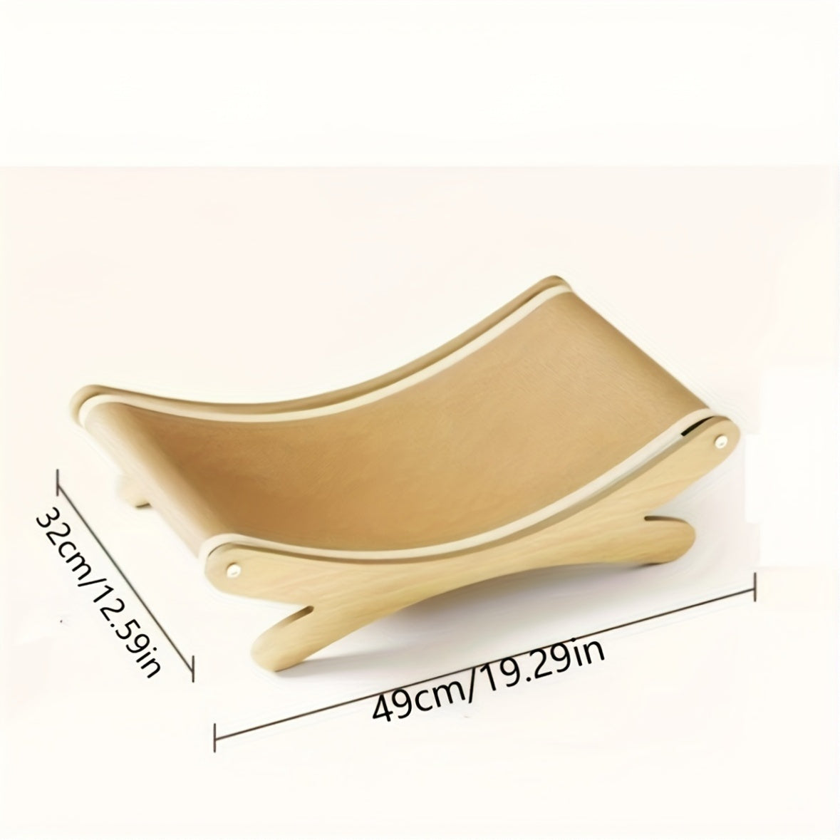 Assembled Sisal Cat Scratching Lounge with Wooden Frame for Claw Health and Relaxation