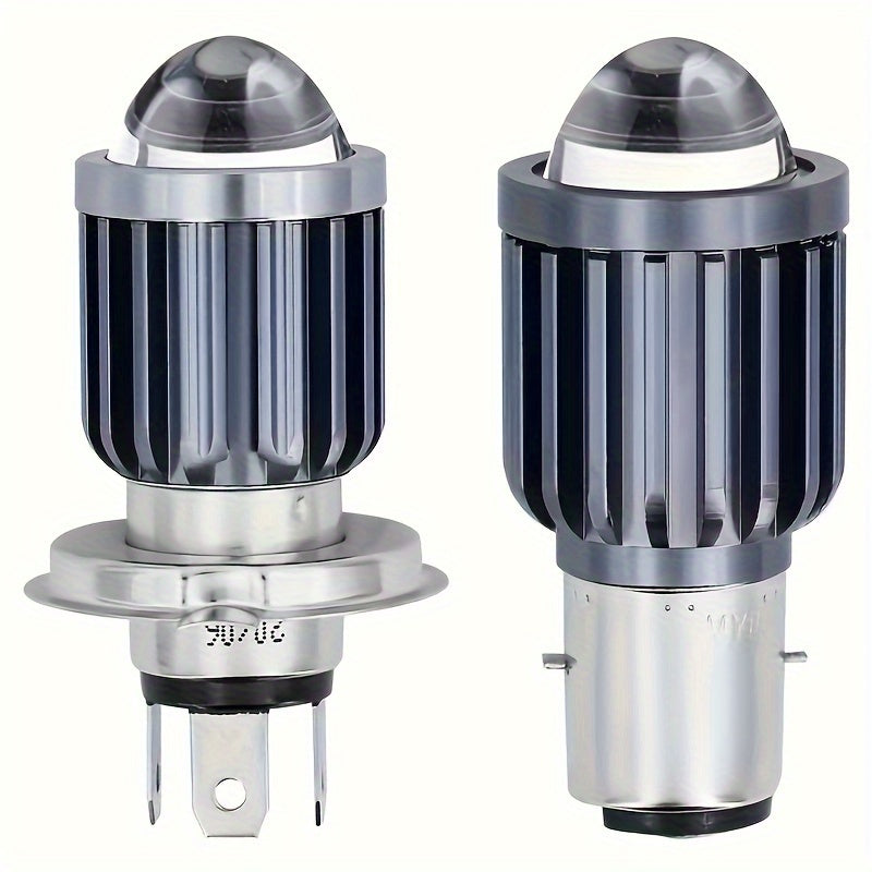 Motorcycle LED Bulb H4 H6 BA20D P15D 6000LM White Yellow Hi Lo Beam