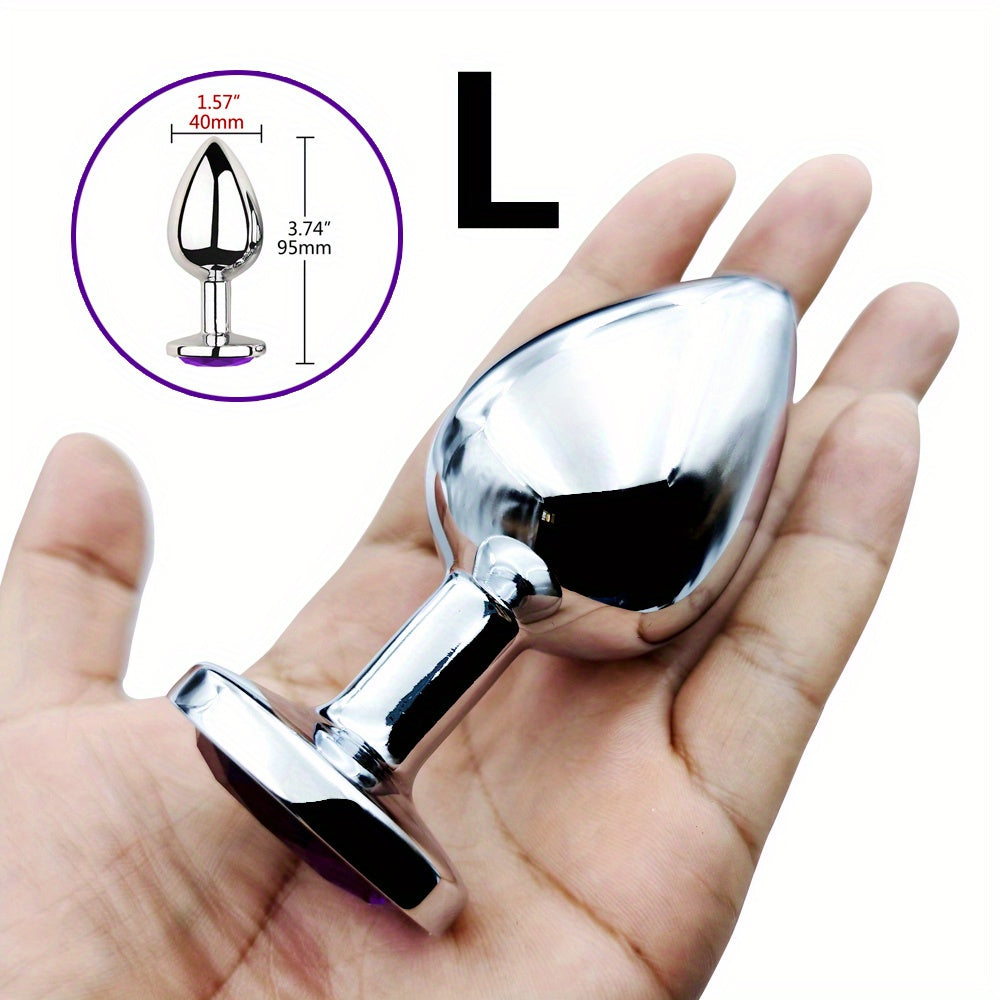 Adult Unisex Gold Gemstone Butt Plug Small Beginner Sex Toy