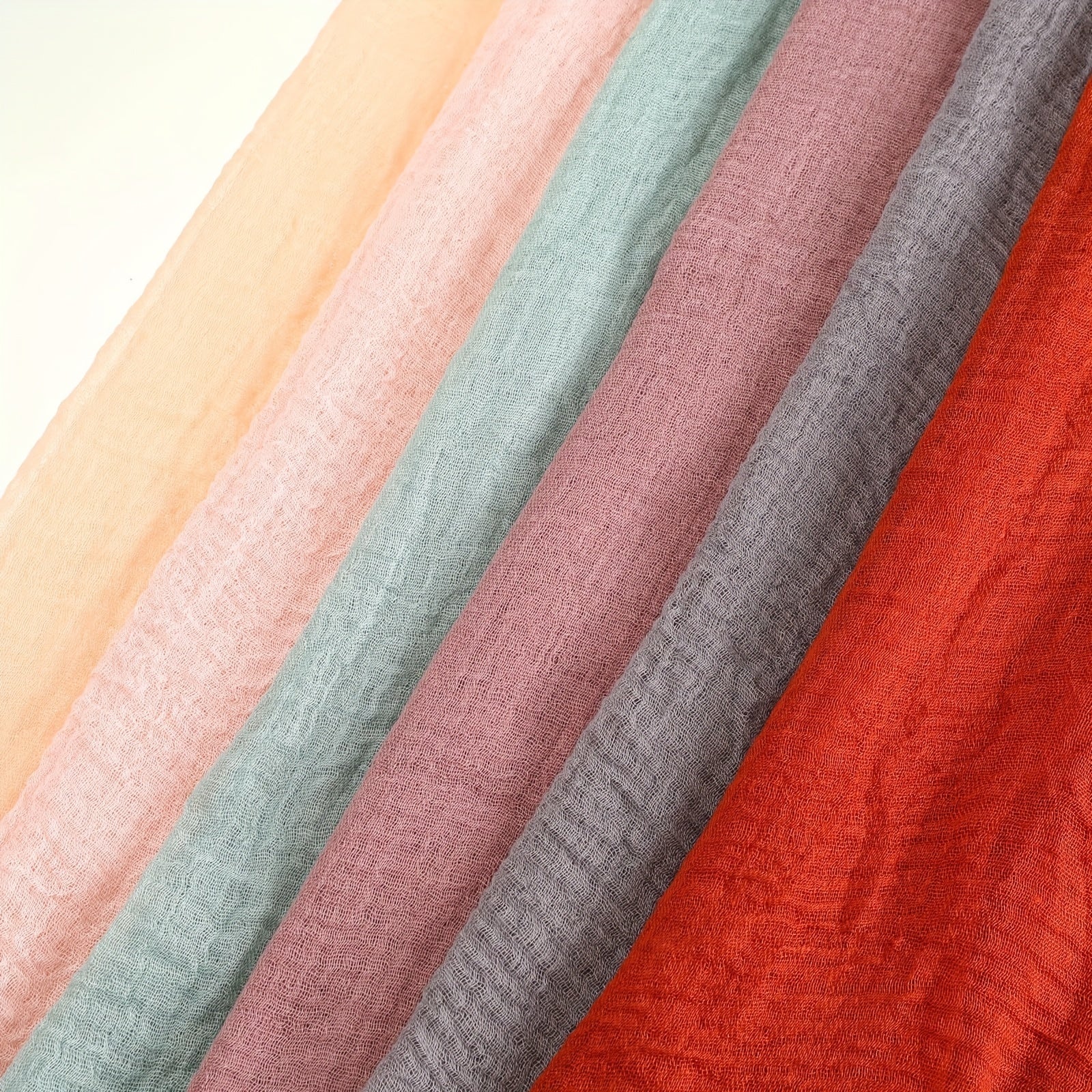 Women's Large Breathable Sun Protection Headscarf Solid Color Lightweight Wrinkle Scarf