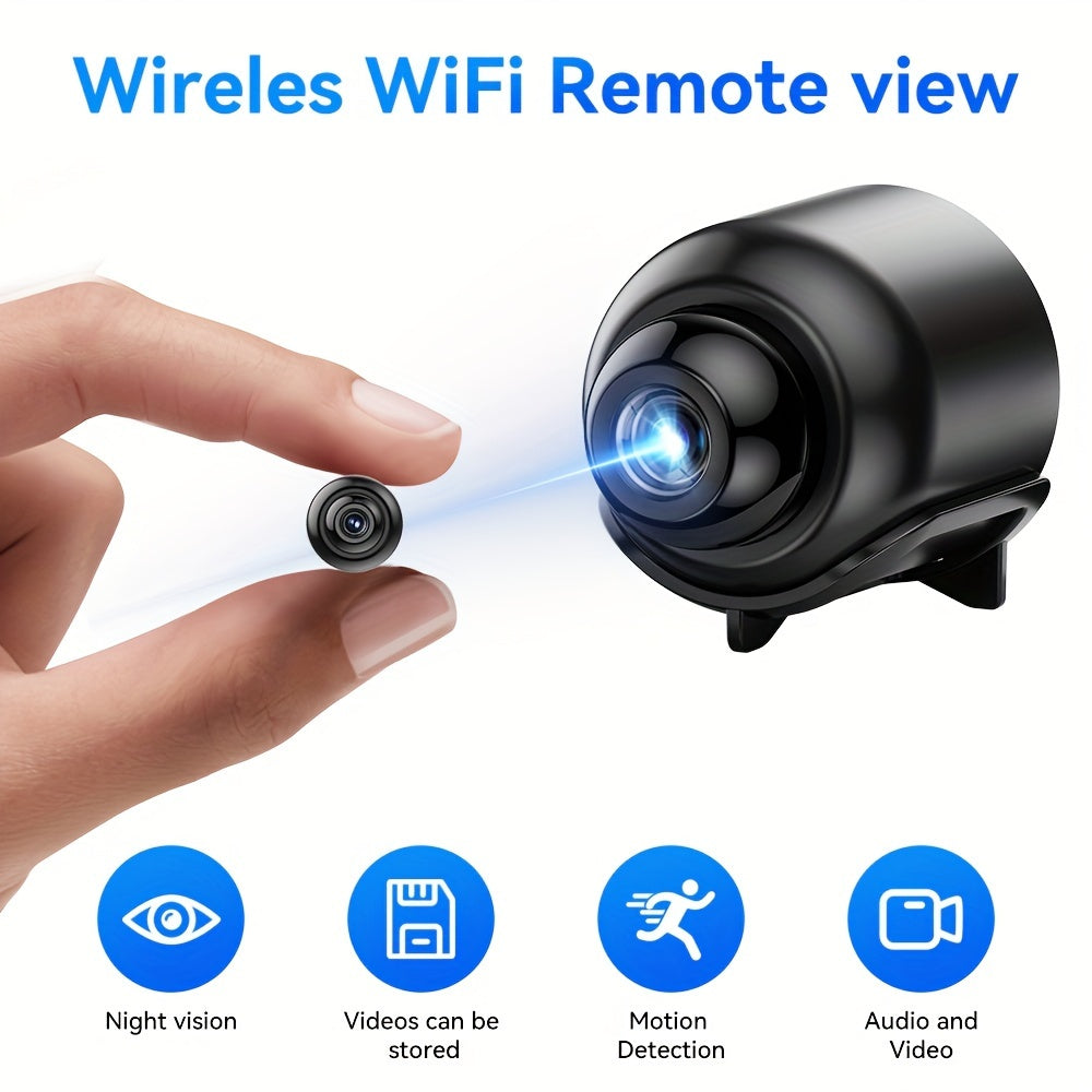 Cámara de seguridad mini USB con visión nocturna infrarroja, detección de movimiento, vigilancia en interiores para el hogar