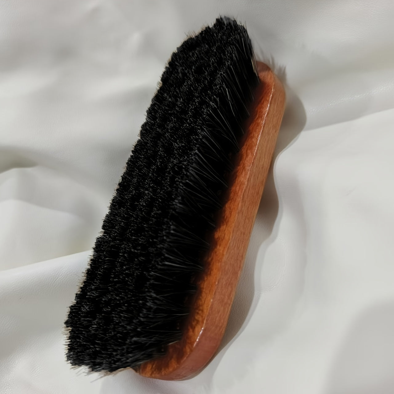 Horsehair Brush with Wooden Handle for Detailing Faux Leather Clothing Bedding