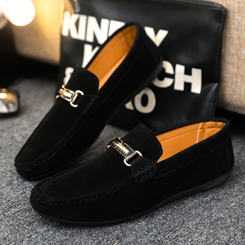 Men's Casual Canvas Loafer Shoes Slip-On Rubber Sole for Party and Streetwear