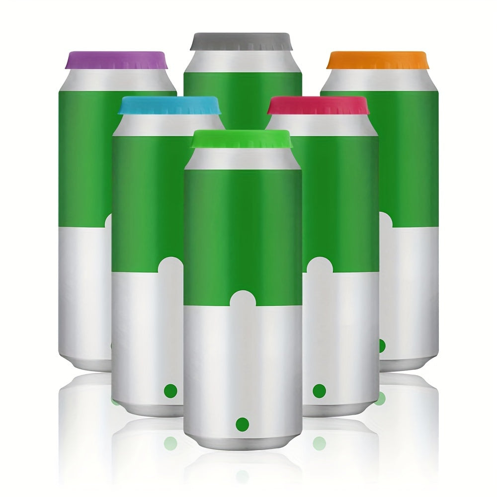 Olti silikonli soda qopqog'i, to'kilishlarni oldini oladi va standart soda bankalariga mos keladi. Ular turli ranglarda mavjud va shuningdek, sharbat va ichimlik bankalarini yopish uchun ham ishlatilishi mumkin.